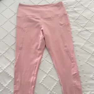 Women’s leggings, pale pink, large